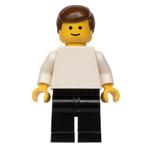 Man, White Torso, Black Legs, Brown Hair