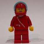 Racer, Red Jacket with Zipper, Red Helmet with Visor (3626a Head)