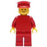 Man, Plain Red, Red Hat