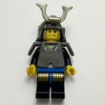 Shogun, Armor and Helmet with Horn, Blue and Black Robe
