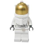 Astronaut, White, Diver Helmet, Gold Visor