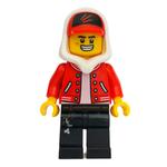 Jack Davids, Red Jacket with White Hood and Red Cap