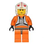 Luke Skywalker, Orange Rebel Pilot Outfit, Yellow Skin, Dark Gray Hips