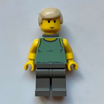 Luke Skywalker, Dagobah Outfit, Yellow Skin, Sand Green Tank Top with Neck Bracket