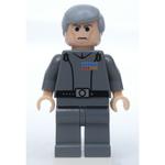 Grand Moff Wilhuff Tarkin, Dark Bluish Gray, Smooth Hair