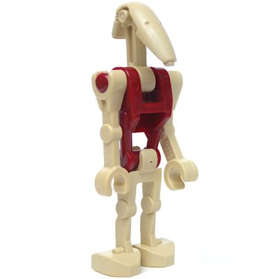 Battle Droid Security, Dark Red Torso, One Bent Arm, One Straight Arm