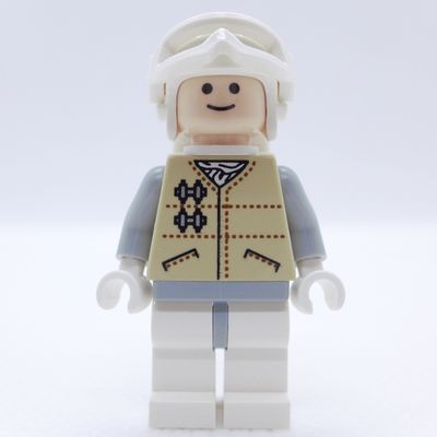 Rebel Trooper in Hoth Uniform, White Hat, Tan Jacket (46304 Goggles)