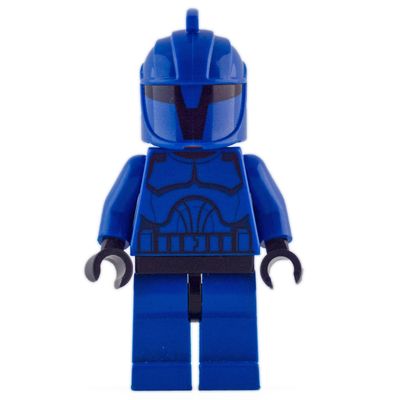 Senate Commando, Plain Legs, Printed Head (Clone Wars)