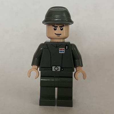 Imperial Officer / Captain / Commandant / Commander, Dark Bluish Gray Uniform, Cavalry Cap, Light Nougat Hands