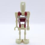 Battle Droid Security, Dark Red Torso with Tan Print, One Bent Arm, One Straight Arm