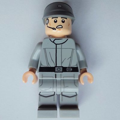 Imperial Crew, Light Bluish Gray Uniform, Dark Bluish Gray Cap, Plain Arms