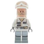 Rebel Trooper in Hoth Uniform, White Hat, White Jacket, Tan Beard, Backpack