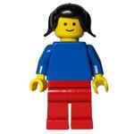 Woman - Blue Torso, Red Legs