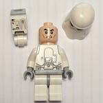 Snowtrooper, Light Bluish Gray Hips, Neck Bracket with Printed 1 x 1 Tile and 1 x 1 Plate with Clip Light