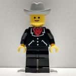Man - Black Suit, Light Bluish Gray Cowboy Hat