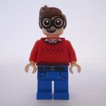 Dick Grayson with Red Sweater with Dark Red Robins Pattern