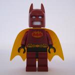 Batman, Dark Red Suit, Bright Light Orange Cape, Dark Red Cowl (Firestarter Outfit)