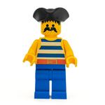 Pirate - Blue Stripes, Blue Legs, Black Tricorne