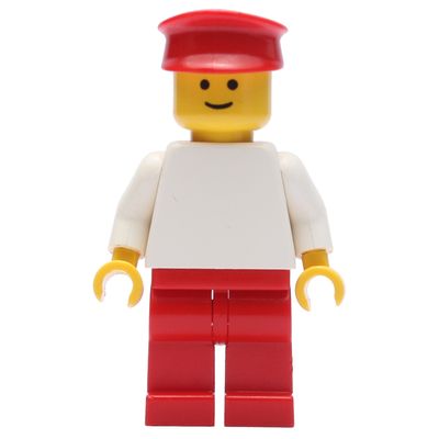 Man - White Torso, Red Legs, Red Hat