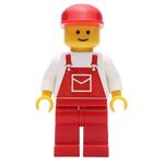 Man - White Torso, Red Overall, Red Cap (3626b Head)