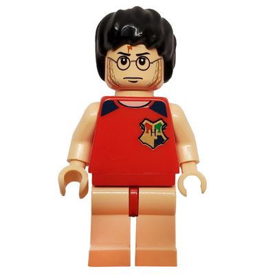 Harry Potter, Tournament Uniform Red Diving Outfit with Hogwarts Crest, Light Nougat Legs