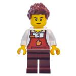 Rocky, Reddish Brown Apron with Cup on Front