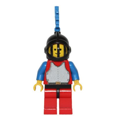 Knight (Breastplate on Red) - Red Legs, Blue Dragon Plume