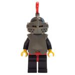 Knight (Breastplate on Black) - Black Legs, Armor, Red Plume, Solid Stud Head