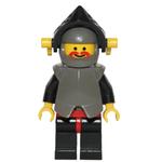 Knight (Breastplate on Black) - Black Legs, Armor, Yellow Dragon Plume