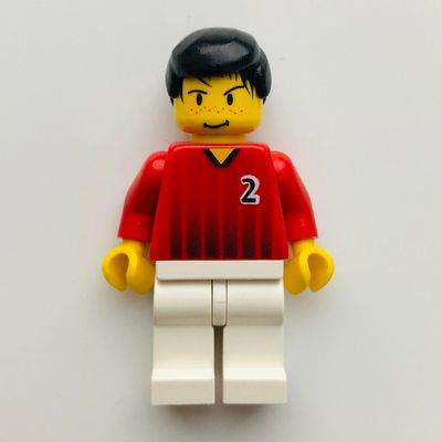 Soccer Player Red Torso, White Legs #2