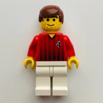 Soccer Player Red Torso, White Legs #4