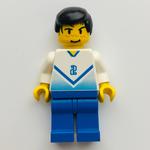 Soccer Player White Torso, Blue Legs #2