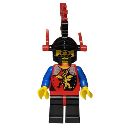 Knight (Dragon Knights) - Black Legs, Red Hips, Red Plumes