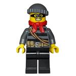 Robber, Striped Sweater with Rope and Belt, Black Eyemask, Red Scarf