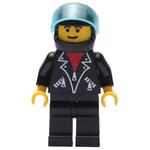 Black Jacket, Black Legs, Black Helmet