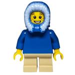 Boy, Plain Blue Torso, Short Tan Legs, Hood