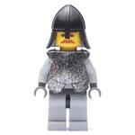 Knight (Knights Kingdom I) - Light Bluish Gray Legs, Armor, Brown Moustache