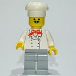 Chef, Red Neckerchief, Light Bluish Gray Legs, Moustache