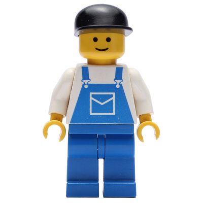 Man, Blue Overalls, Black Cap
