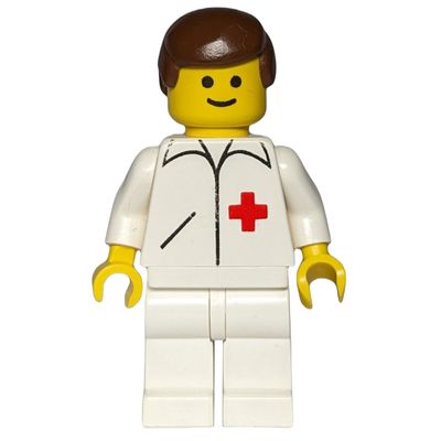 Doctor, White Jacket with Red Cross, White Legs, Brown Hair