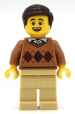 Medium Nougat Torso, Tan Legs, Dark Brown Hair