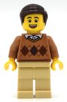 Medium Nougat Torso, Tan Legs, Dark Brown Hair