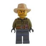 Volcano Explorer, Male, Olive Green Torso, Sand Blue Legs, Tan Hat