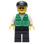 Man, Green Jacket, Black Legs, Black Cap, Sunglasses