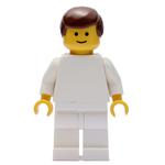 Man, Plain White, Brown Hair