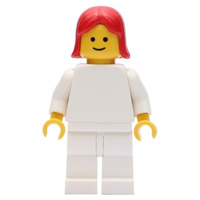 Woman, Plain White, Red Hair
