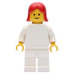 Woman, Plain White, Red Hair