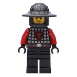 Knight - Black Torso, Black Legs, Pearl Dark Gray Helmet