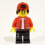 Jack Davids, Red Jacket with Backwards Red Cap