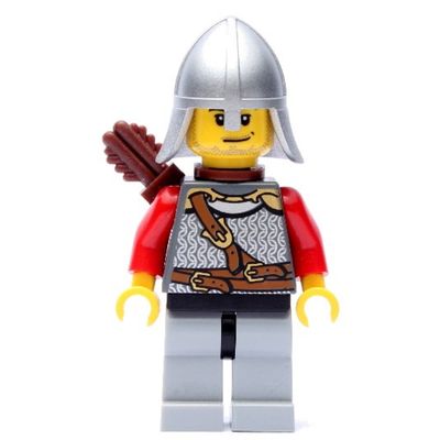 Lion Knight, Archer, Helmet, Quiver, Stubble